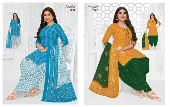 Preksha Vol 28 By Pranjul Printed Cotton Dress Material
